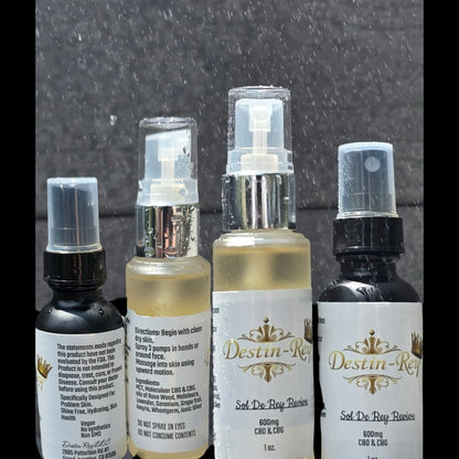 Destin Rey’s Skin Mist Revive Black Bottle